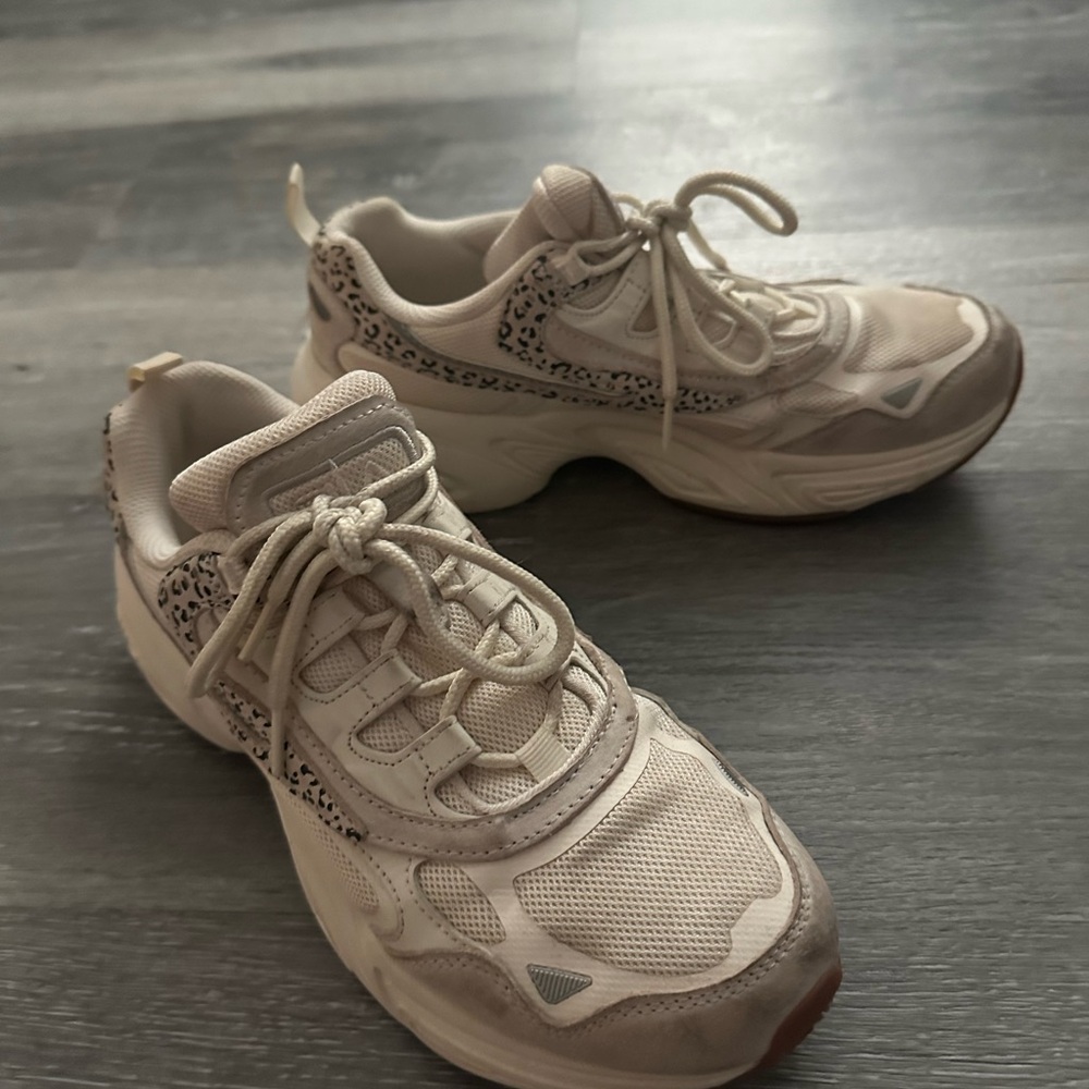 Fila leopard cream sneakers